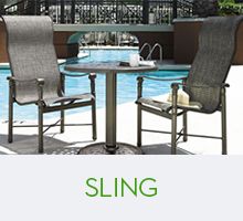 Sling outdoor furniture