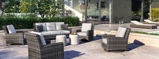Wicker Furniture outside